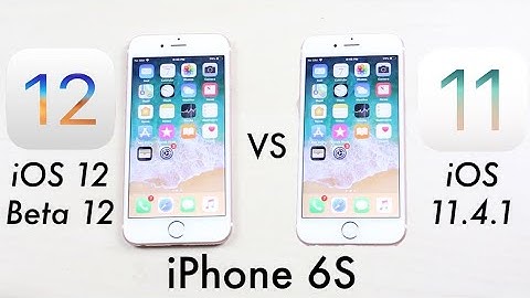 iPHONE 6S: iOS 12 BETA 12 Vs iOS 11.4.1! (Speed Test) (Review)