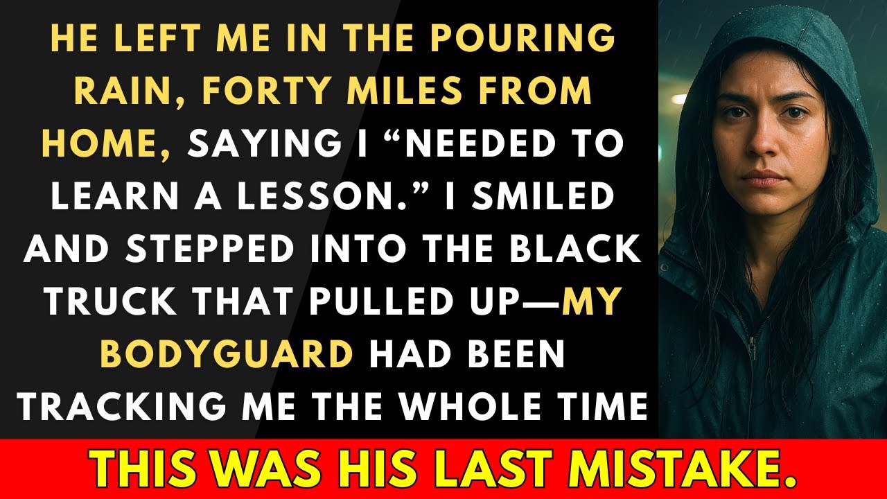 Мой муж бросил меня под дождём в 40 милях от дома — в тот момент он подписал себе приговор
