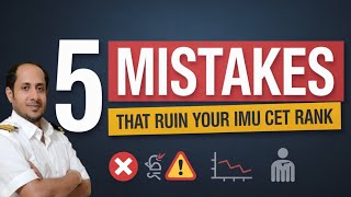 5 Mistakes That Will Ruin Your IMU-CET Rank | Avoid These in 2026