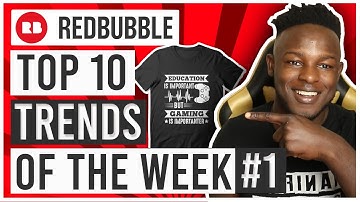 Top 10 Redbubble Trends of the Week with Low Competition | SELL THIS!