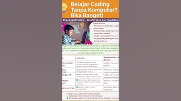 Belajar Coding tanpa Komputer dan Jaringan Bisa Banget #guruinspiratif #coding