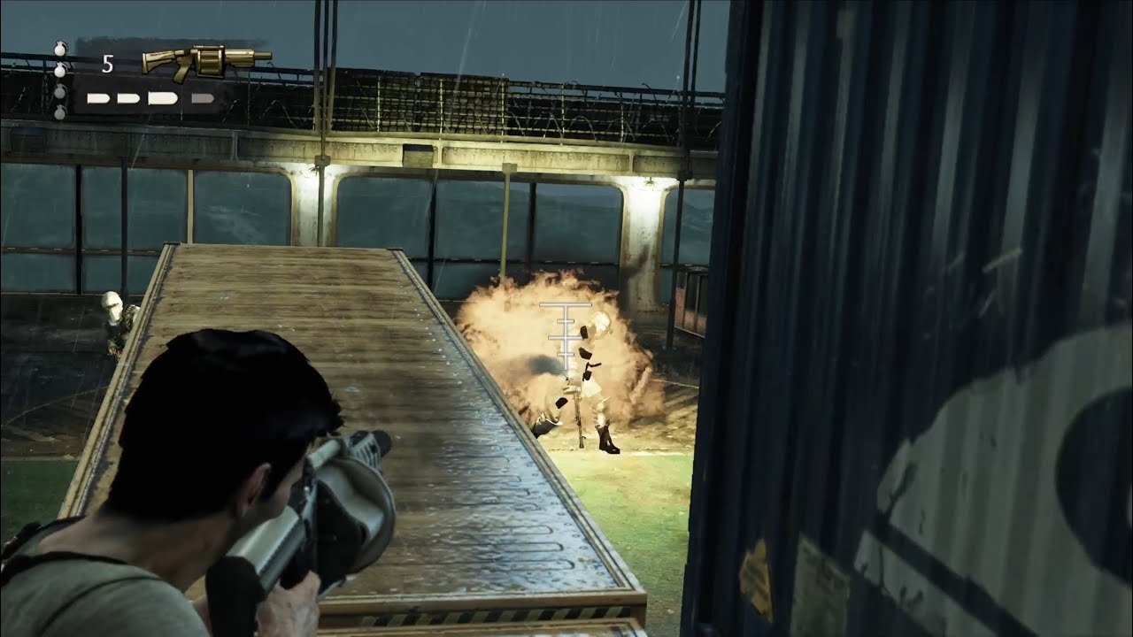 Uncharted 3: Drake's Deception Remastered Armored Brute Guy Ship Crushing PS4 Pro