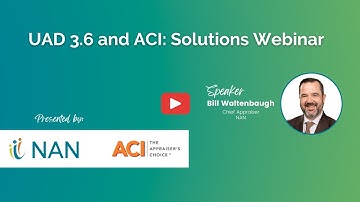 UAD 3.6 and ACI Solutions Hosted by NAN