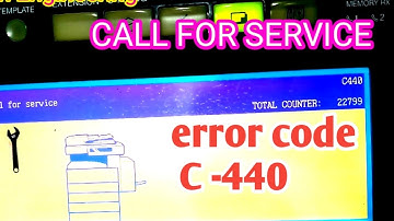Toshiba e studio 450/452/282 call for service C440/C410 । Photocopy machine problem and solution
