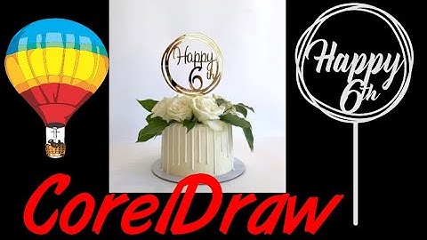 CorelDraw Tips & Tricks Cake Topper and start with a Circle