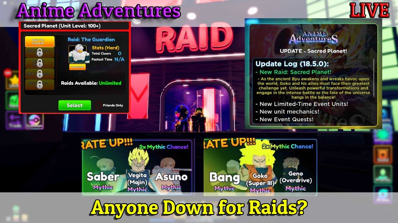 EVERYTHING* You NEED TO KNOW In Anime Adventures Raid Update 
