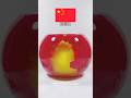 China Flag Color Drop Art 🇨🇳 | Mesmerizing Red &amp; Yellow Ink Mix in Water #shorts #colormixing