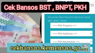 Cara Cek bansos.kemensos.go.id - Ayo Cek Bantuan Sosial PKH BLT BST SEMBAKO Siapa Tahu Anda Dapat