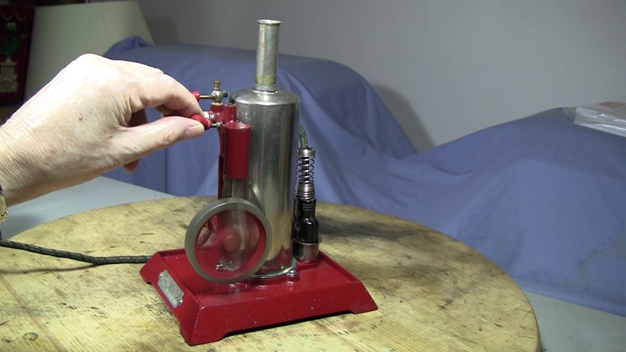 Empire B31 vertical toy steam engine YouTube