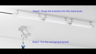 10-second rapid installation seamless tri-proof light