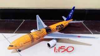 PAPERCRAFT ANA Star Wars C-3PO Boeing 777-200ER