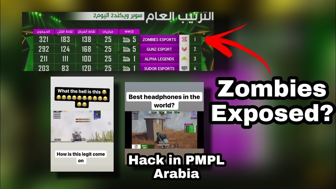Zombies eSports exposed in PMPL Arabia 2021.