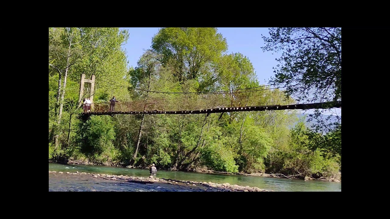 Puente colgante de ganado, de Murillo de Longuida