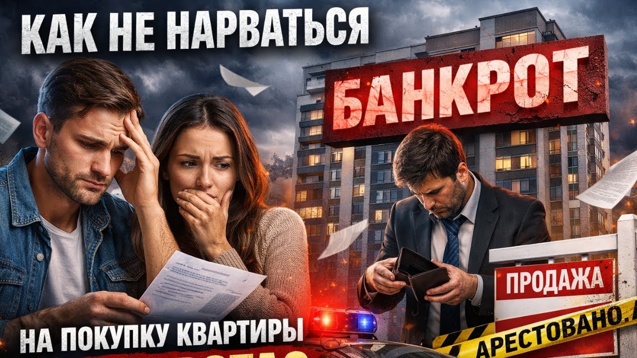Как НЕ нарваться на покупку квартиры у БАНКРОТА? Число россиян-банкротов превысило 2,2 млн человек.