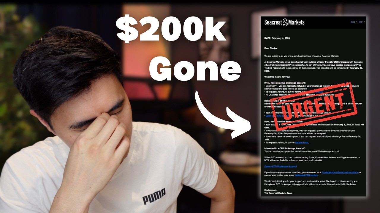 Я потерял свой счет на 100 000 долларов — объяснение закрытия Seacrest Funded (Myfundedfx).