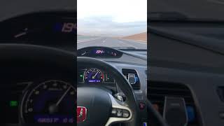 Honda Ci̇vi̇c 2010 Fd6 Bayir Yukari Hiz Denemesi̇ 200 Kmh