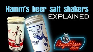 Vintage Hamm’s beer Distributor SALT SHAKERS explained by Dr. Hamm’s