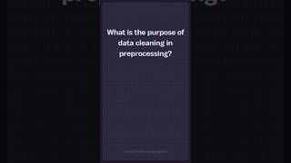 Data Cleaning in Preprocessing #machinelearning #datascience #ai  #shorts #python