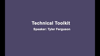 Technical Toolkit Workshop Profile