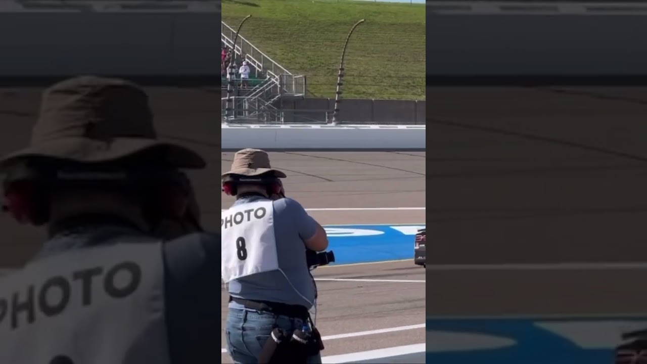 Justin Haley pulls a Kyle Busch by driving backwards down pit road 