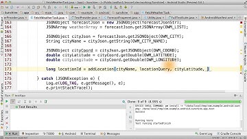 Finishing the FetchWeatherTask - Developing Android Apps