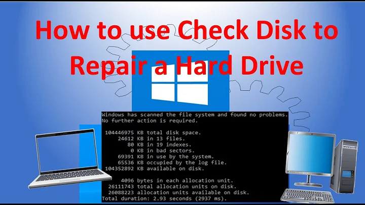 How to use Check Disk to repair a Hard Drive