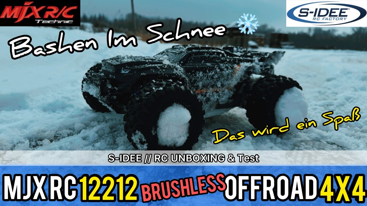 S-Idee // 1:12 MJX RC 12212 BRUSHLESS OFFROAD 4x4 - RC Unboxing & Test 