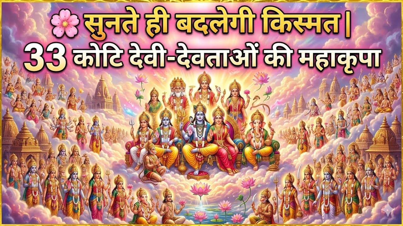 🌸 सुनते ही बदलेगी किस्मत | 33 कोटि देवी-देवताओं की महाकृपा | All Gods Stuti
