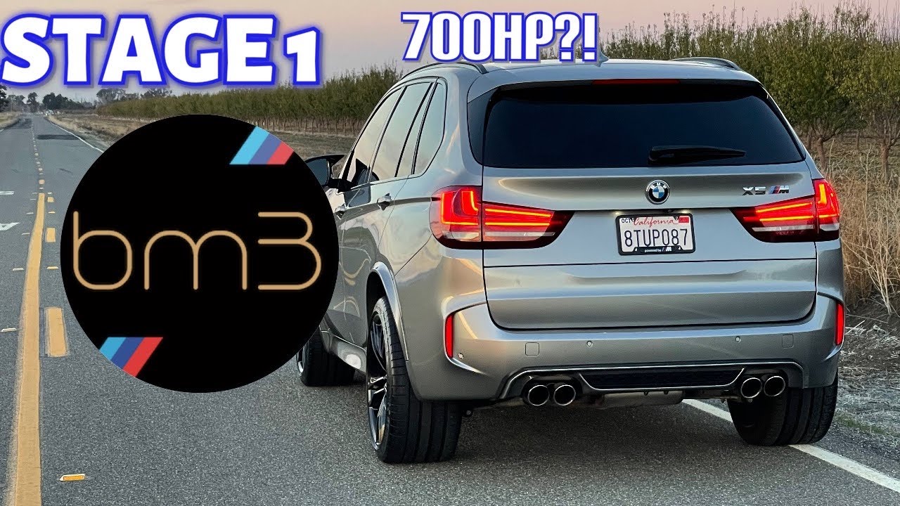 BMW X5 M Bootmod3 Stage 1 Tune- iPhone upload and Dragy Testing! - YouTube