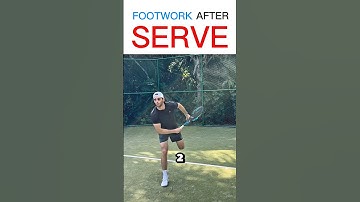Tennis Serve: Footwork Fix to Recover Quicker. #tennis #tennisserve #serve #tennistips