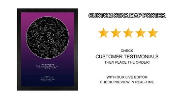 Custom Star Map Poster in India - A perfect gift for your loved ones!