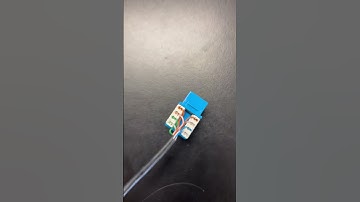 Putting Cat5 Ethernet cables in a patch panel and keystone jack. #ethernetcables #college