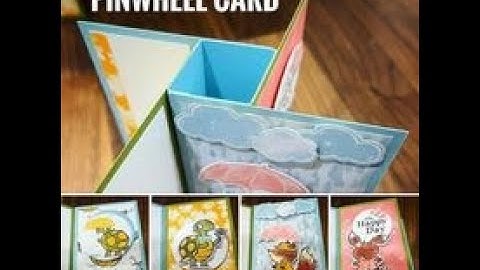 Rain or Shine Stampin Up Pinwheel Card