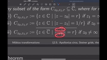 Hyperbolic Geometry Review 2.5. Möbius transformations: Apollonius circles, Steiner grid, Möb trace