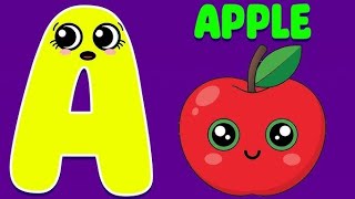 A for Apple, ABC Phonic Song for Toddlers' Learning