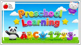 Preschool Learning activities for 3 year olds at home | Learn ABC Phonics Shapes Numbers Colors 🌈 screenshot 1
