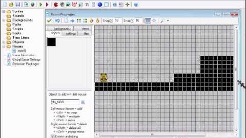 Game Maker 7/8 - Platform guide - Moving - Jumping - No PRO