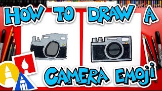 how to draw a camera emoji