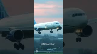 Hard landing of a boing 767 #Aviatoin