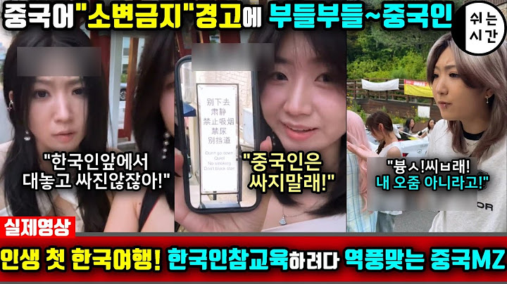 중국반응| 인생 첫 한국여행에서 한국인들 정신교육을 시키겠다는 중국MZ | 중국에선 쌉가능! 한국에선 안통해서 심란한 中외국인