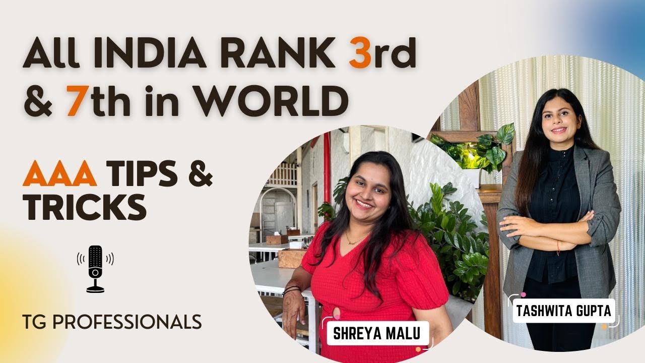 ACCA - AAA Exam tips and success strategies | Global Rank 7 | All India Rank 3