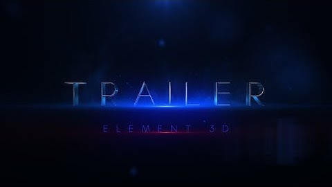 Countdown Trailer AFTER EFFECTS Template Videohive 32286261