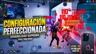 LA MEJOR SENSIBILIDAD Y CONFIGURACIÓN 🤯🔥 para iphone Free Fire 2026 7/8 plus/xr/11/12/13/17 pro Max
