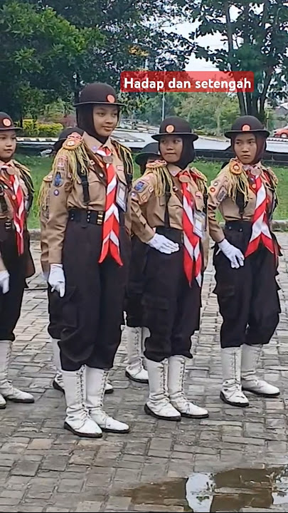 aba-aba baris berbaris hadap serong kiri dan setengah lencang kanan #yelyelpramuka #variasiformasi