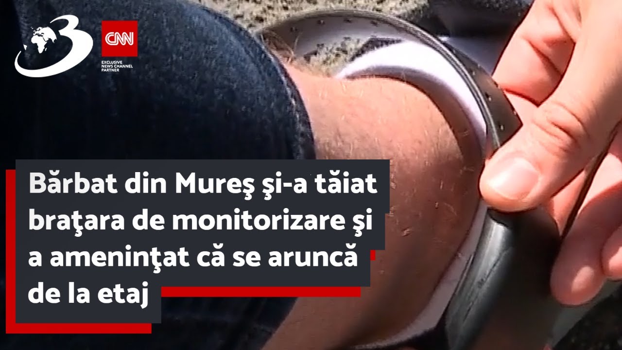 Bărbat din Mureş şi-a tăiat braţara de monitorizare şi a ameninţat că se aruncă de la etaj