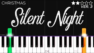 Christmas - Silent Night | EASY Piano Tutorial chords