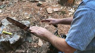 Sharpen Chainsaw in the Field
