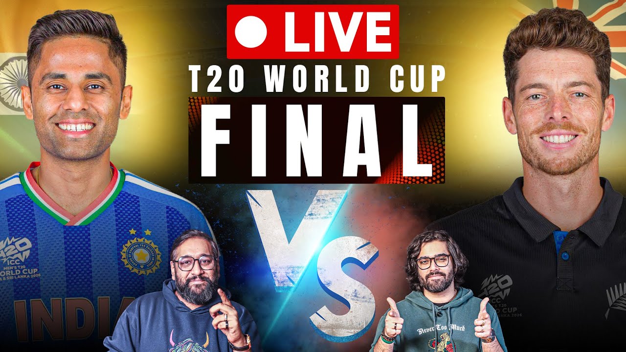 T20 World Cup FINAL LIVE! | India vs New Zealand Live Watch Along ...