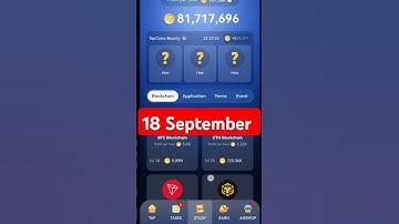 18 September Tap Coin Daily Bounty tap Coin Bot Daily Combo #tapcoins #airdrop #tapcoinsairdrop