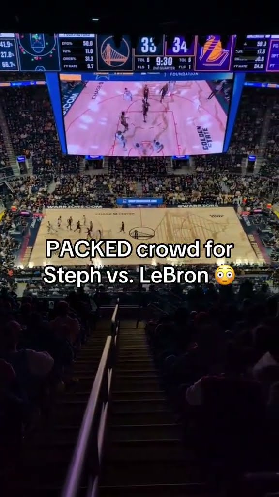 From the top of Chase Center for Steph vs. LeBron ?